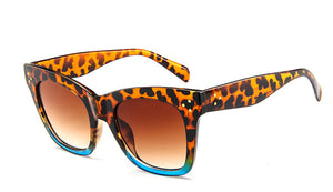 women brand design retro colorful transparent fashion cat eye  UV400