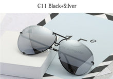 Load image into Gallery viewer, Black Pilot Sunglasses women