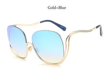 Load image into Gallery viewer, Luxury Brand Half Frame Round Sunglasses Women